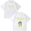 Unisex Retro T‑shirt Printed with Maomao Patterns from the Anime The Apothecary Diaries, Summer Short Sleeve Loose Casual Top
