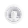 Catland Motion Sensor Light, USB Rechargeable, LED, Small, Cat-Shaped Room Lamp, White, Light Sensor, Adjustable Brightness, Indoor Footlight,