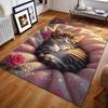 Multiple sizes Kitten sleeping on pink blanket Carpet for Living Room Bedroom Sofa Home Decor Rus Non-slip Floor Mat Gift