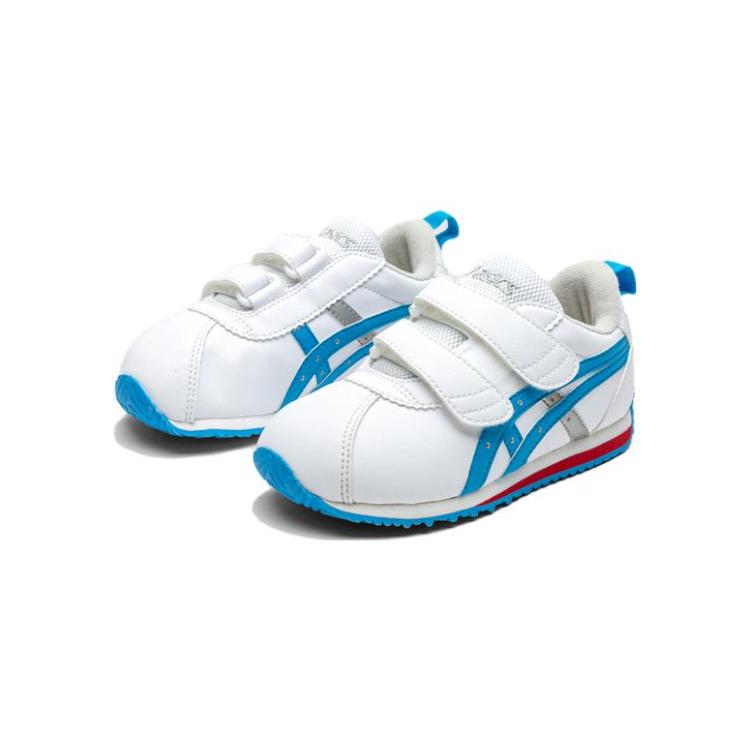 Asics Cotla Anti Kick Breathable Abrasion Resistant Low Top Toddler Shoes White Blue Red Infant And Toddler 1144A264-111