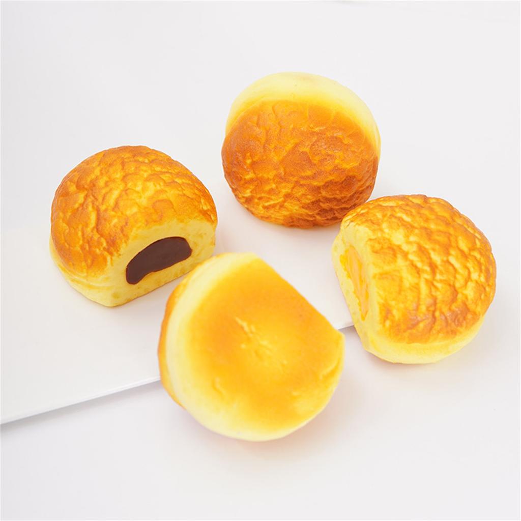 PU Simulated Slow Bread Squeezing And Stress Relief Toy, Simulated Food Toy With Filling And Fluid Texture.