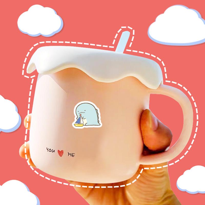 100 Cute Cartoon Creature Waterproof Stickers for Kids' Stationery & Laptops
