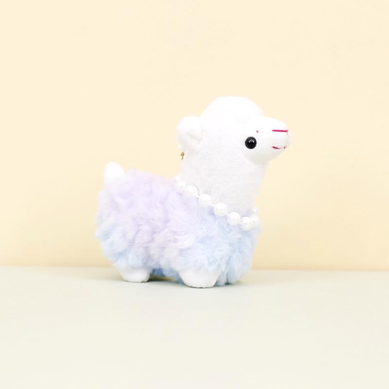 

Альпака Радужная Очаровательная Плюшевая Игрушка Брелок Красочная Милая Лама Животное Мягкая