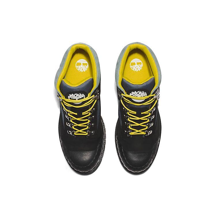 Timberland Heritage Series Rubber-Toe Leather Durable Short Outdoor Boots Men boots Black Gray A5QCZ001