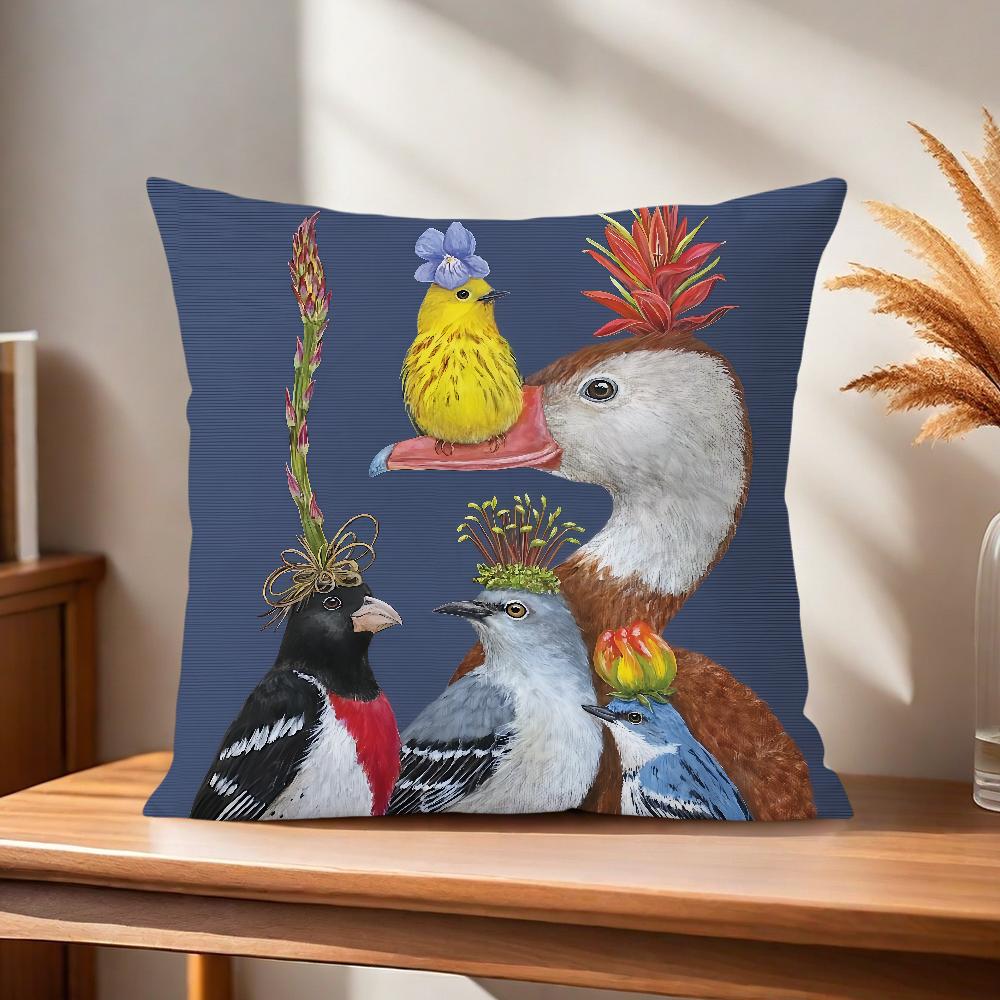 

Fox Comfortable soft Pillow Case for Sofa Party Living Bird Room Animal Home Woody s Bear office Decor and Protective art Covers 30x30CM(12x12in)