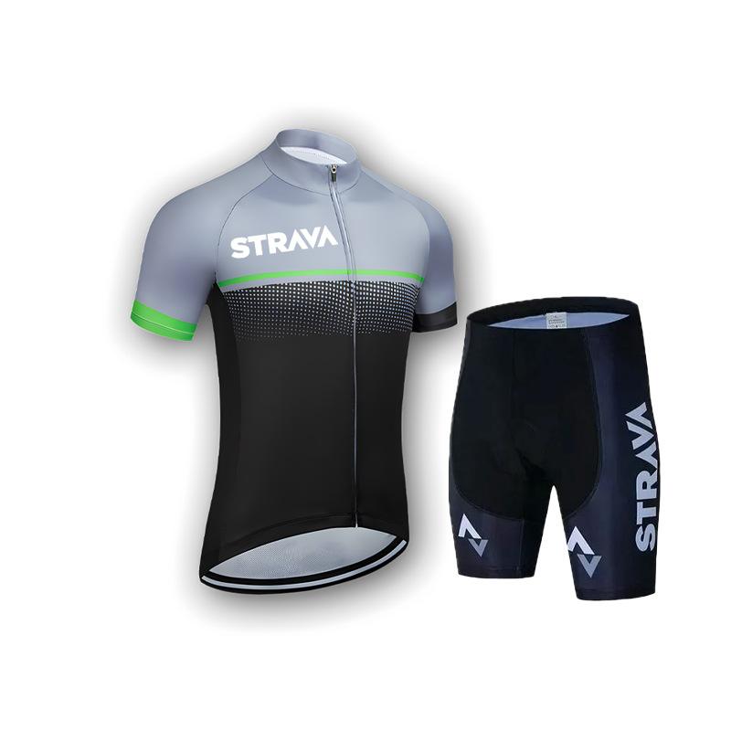 Short-sleeved Men's Tight-fitting Quick-drying Breathable Mountain Road Bike Cycling Suit 2026 Summer Breathable Cycling Suit Set