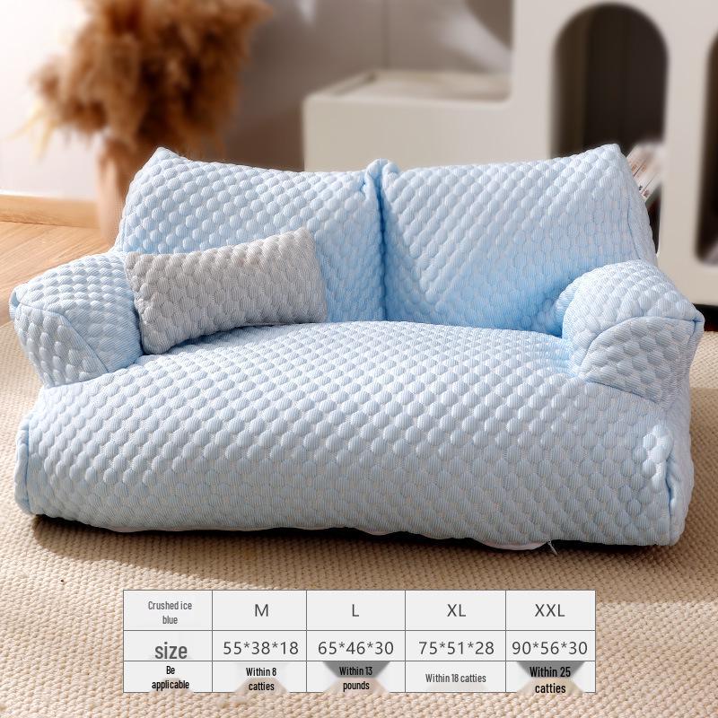 Winter warmer großer Haustiersofa: Abnehmbares & waschbares Nest für Katzen & Hunde