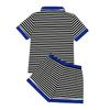Children's Striped Pajamas Pajamas Fashion 2 Piece Shirt Shorts Set Casual Wear Set
