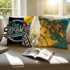 Rock Band The Strokes Album Pillow Case Anti-dustmite Pillowcase Invisible zipper silky short plush Sofa cushion cover
