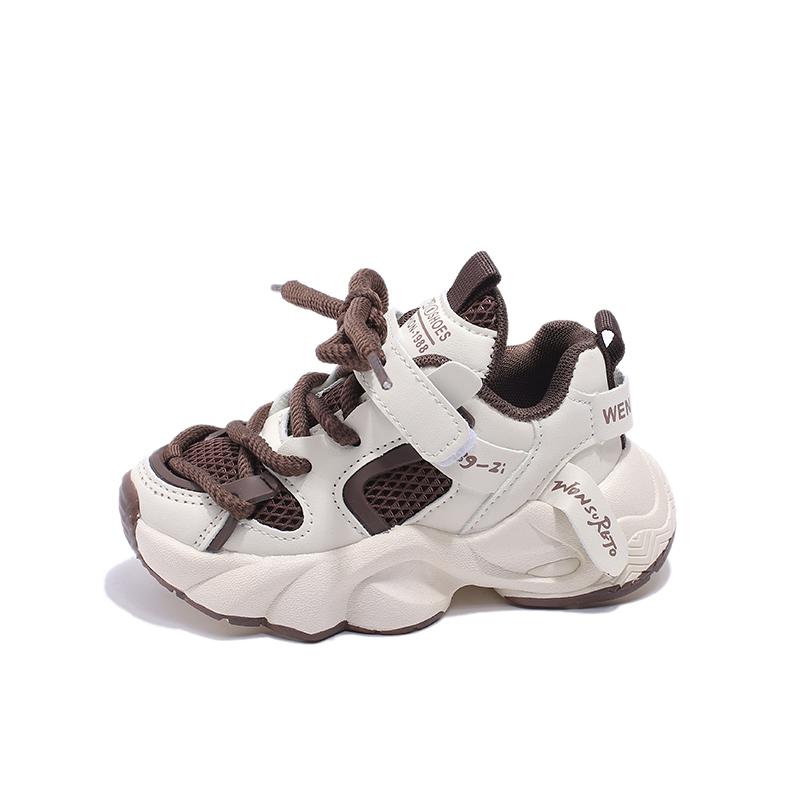 Fashion Spring Autumn Kids Sport Shoes Mesh Breathable Boys Sneakers Student Girls Shoes Non-slip