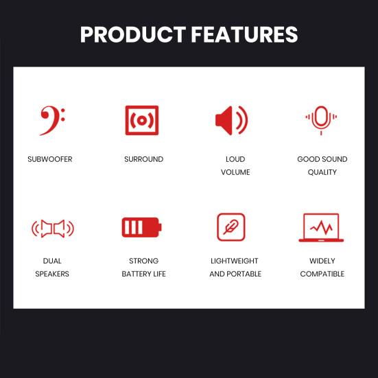 1 Pair Small USB Speaker Sound Box with RGB Light Virtual Surround Sound Computer Laptop Speaker Portable Mini Loudspeaker