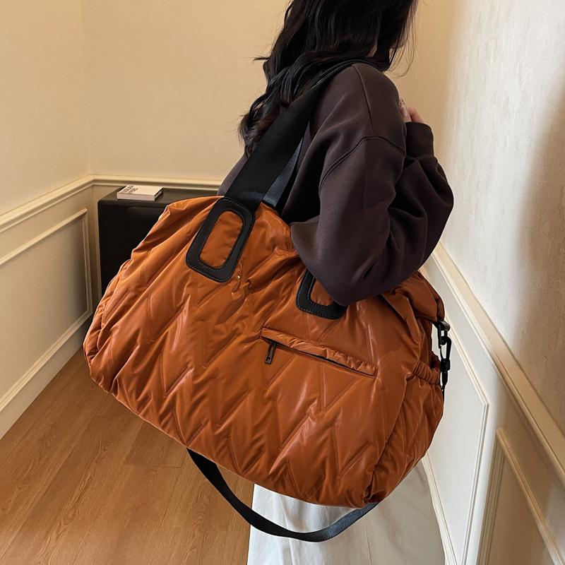 Modische Damen-Reise-Tragetasche, Großes Fassungsvermögen, Winterliche Damen-Handtasche, Geeignet für Sport Yoga, Reisen, Tägliche Reise,