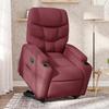 Recliner Chair with Lift Assist Burgundy Fabric