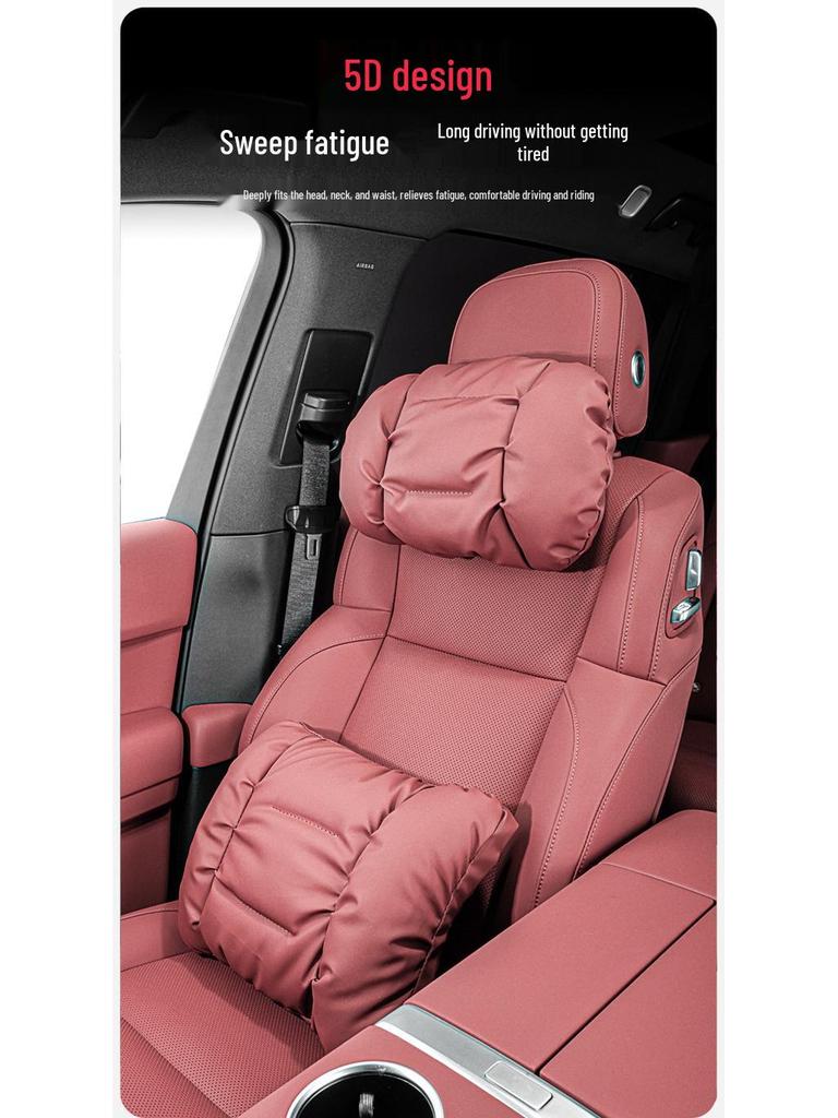 Lynk & Co Car Headrest & Lumbar Support Pillow for Neck Protection