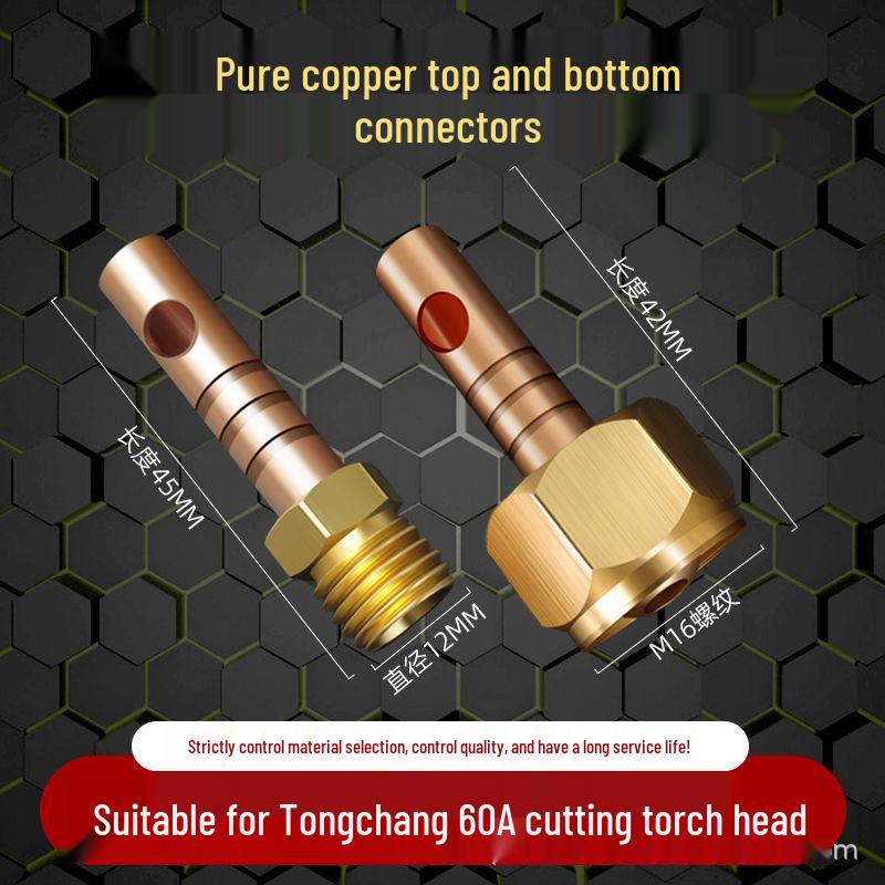 Tongchang Plasma Cutting Nozzle Set: 60A LGK40/50/60 Torch Accessories – Electrode, Swirl Ring, Ceramic Shield.