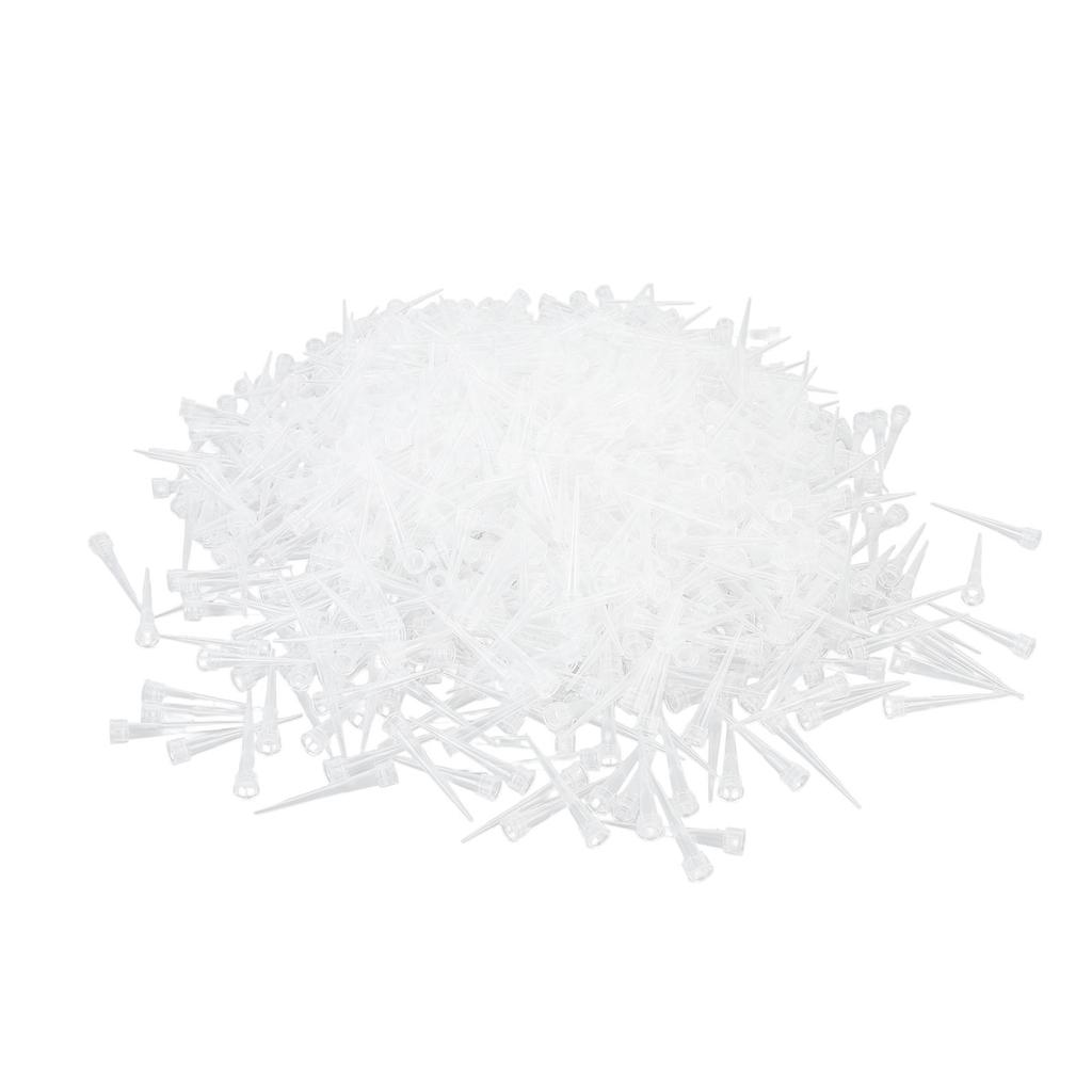 1000Pcs Pipette Tips 10ul Plastic Universal Pipette Tips for Laboratory Analysis Home Projects Plant Research