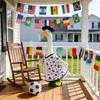 Fußball-Gans-Outfit für 23 Zoll Porzellan-Gans-Statue Fußball-Spieltag Gans Kleidung und Hut Set für Außenbereich Terrasse Rasen Hof Dekoration