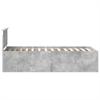 Bed Frame with Headboard Concrete Grey 75 x 190 cm Particleboard