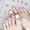 500Pcs False Fake Artificial Toe Nails Tips French Foot Tips Toenails Manicure