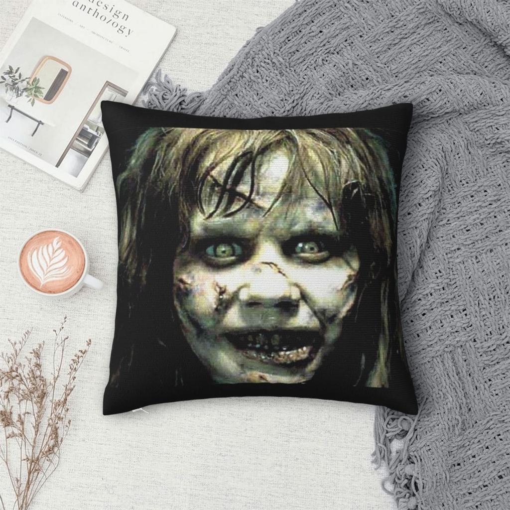 The Exorcist Horror Movie Square Pillowcase Pillow Cover Cushion Throw Pillow For Home Sofa Living Room