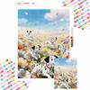 Dalmatian Puppy Flowers Diamond Painting Handmade diy5D Mosaic Art Kit Home Decoration Gift