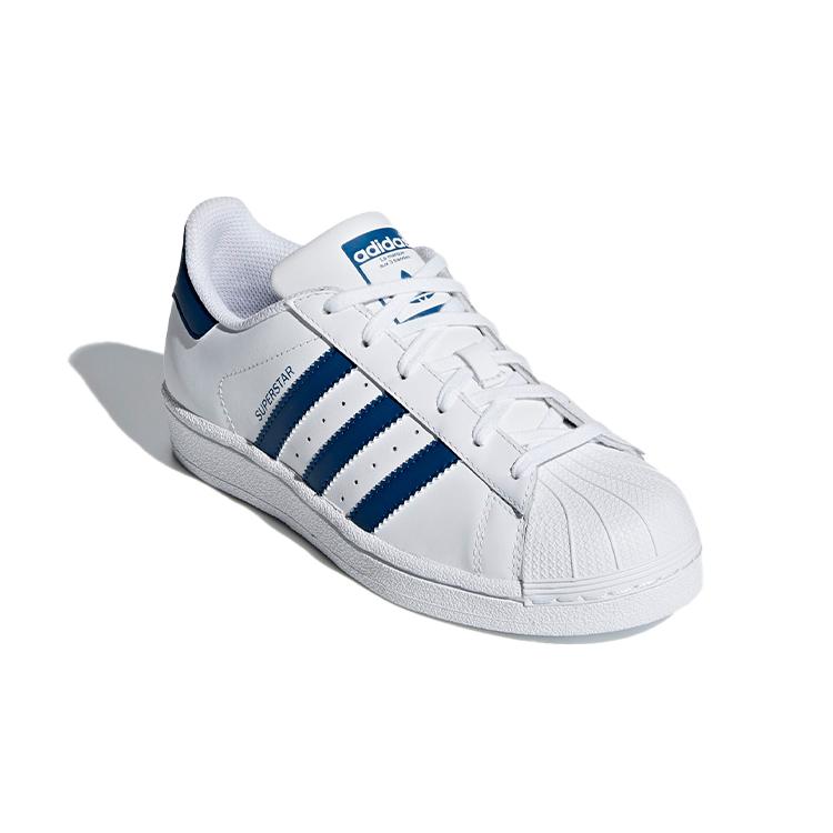 adidas Oryginalne SUPERSTAR Wygodne Niskie Buty Skateboardowe Biało-Niebieski Ogon Unisex F34163