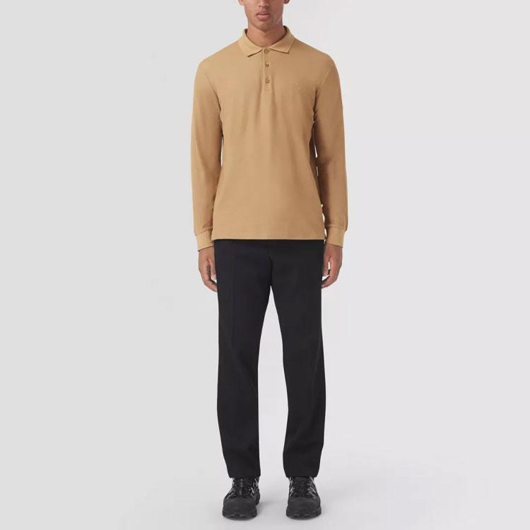 Burberry Polo Shirts Men's Camel Polo Collar Moderate Straight Fit 80437841