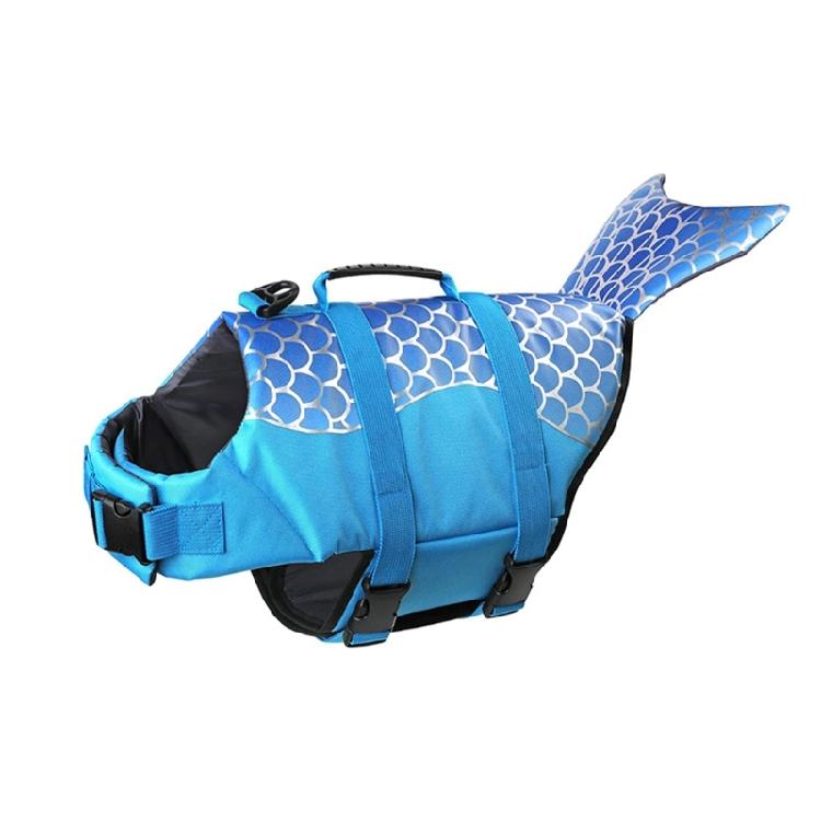 Dog Swim Coat For Mini Breads Modern Polyester Fabric Life Vest With Reflective Detail For Night Safety