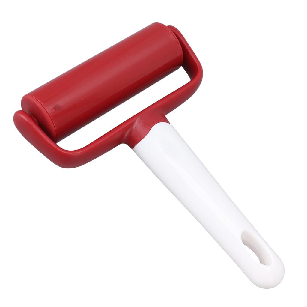 Small Rolling Pin Prevent Slip Hangable T Type Plastic Dough Roller with Handle for Pizza Pie Crust