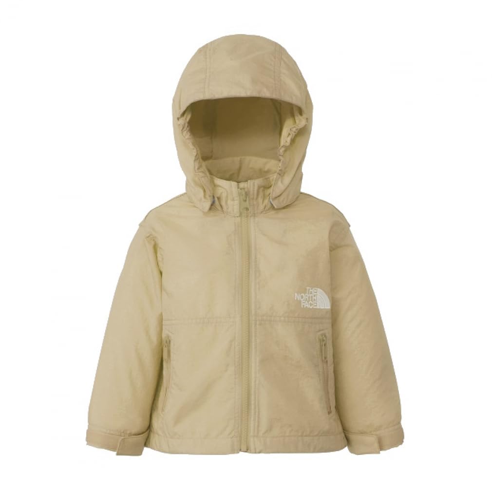 The North Face Baby Compact Water UV Kelp 90 Jacket, Unisex, Repellent, Protection, Lightweight, Tan,
