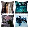 B-Bring Me The H-Horizon Rock Band Cushion Cover Pattern Printed Pillowcase for Living Room Sofa Cushion Cover & Bedroom Decor