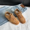 Sheepskin Summer New Mesh Breathable Soft Bottom Versatile Women's Retro Leather Casual Sports