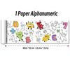 Rollo de papel para colorear de 90 cm con diseño de animales para niños, ideal para rellenar con colores, grafiti, recortes de papel, pintura, material educativo escolar.