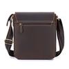 Retro -grain cowhide men's single-shoulder bag for business commuting, business office crossbody bag, business office handbag
