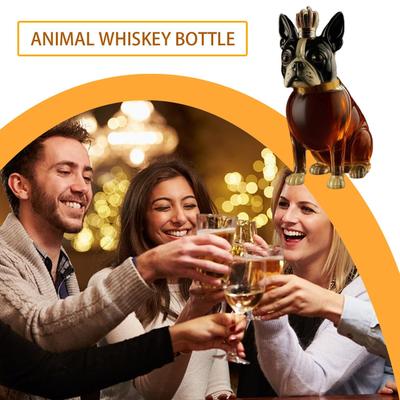 Fľaša na whisky Pes Vodka Karafa Fľaša na whisky Sklenená nádoba Nápoje Domáca dekorácia Na alkohol Vodka Bourbon Alkohol Koktail