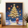 DIY 5D Diamond Painting Kit Christmas Tree Santa Full Drill Rhinestone Art Canvas Relaxing Creative Craft for Home Wall Decor Gift
