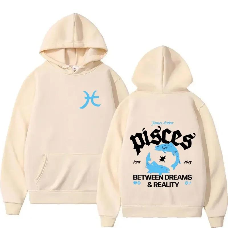 Singer James Arthur The Pisces World Tour High Quality Y2K Hoodie Harajuku Casual Hip Hop Streetwear Sweatshirts