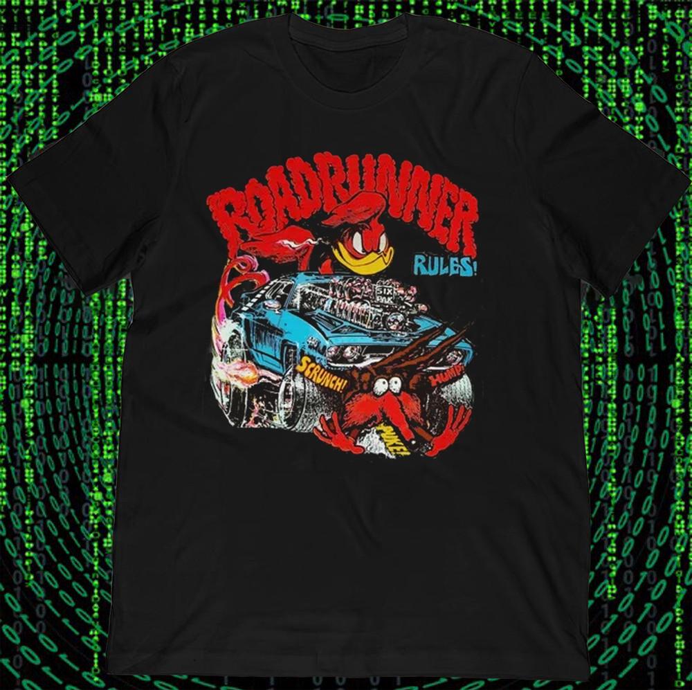 Cartool Road Runner Wile E. Coyote Heavy Metal T Shirt S-4XL MEN 1993 EG252 Unisex T-Shirt XXXXL