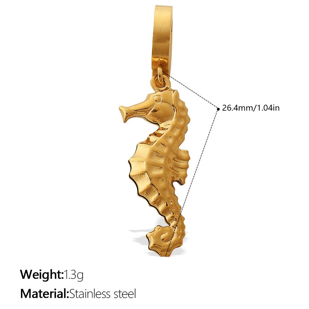 French Retro Seaside Vacation DIY Marine Life Bikini Pendant, 18K Gold-plated Versatile Accessories 2026