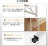 BURAYIENTA Folding Desk No Assembly Required Fully Assembled Table PC Study Suitable for Outdoor Use - - - Desk, Workstation, Desk,