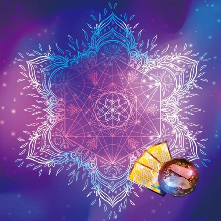 

Metatron Theme Altars Cloth Tarot Cards Tablecloth Tapestry Witchcraft Supplies 50x50cm