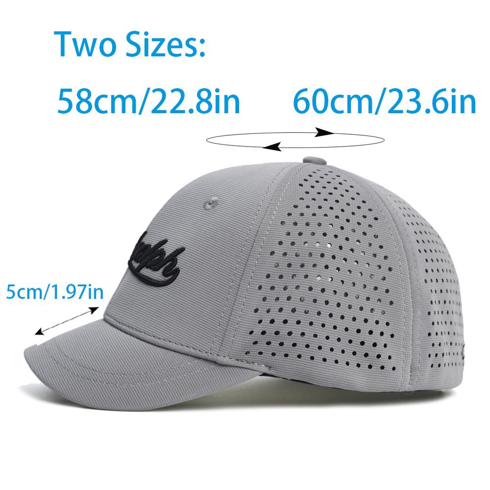 Mesh Short Brim Back Closed Baseball Cap Men Women Breathable Snapback Hats Fitted Dad Hat Adjustable Solid Trucker Style Low Pr