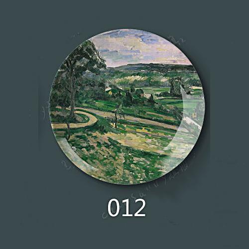 8" inch 20.5cm Diameter Paul Cezanne Painting Porcelain Decorative Home Hall Wall Hanging Plate Creative Arts Disc