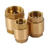 1Pcs In-Line Spring NPT Brass Check Valve Female Thread Anti Backflow Valve Durable One-Way Valve