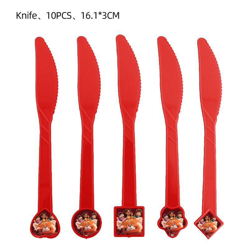 Red Birthday Turning Party Cartoon Decorations Banners Cake Topper Balloon Set