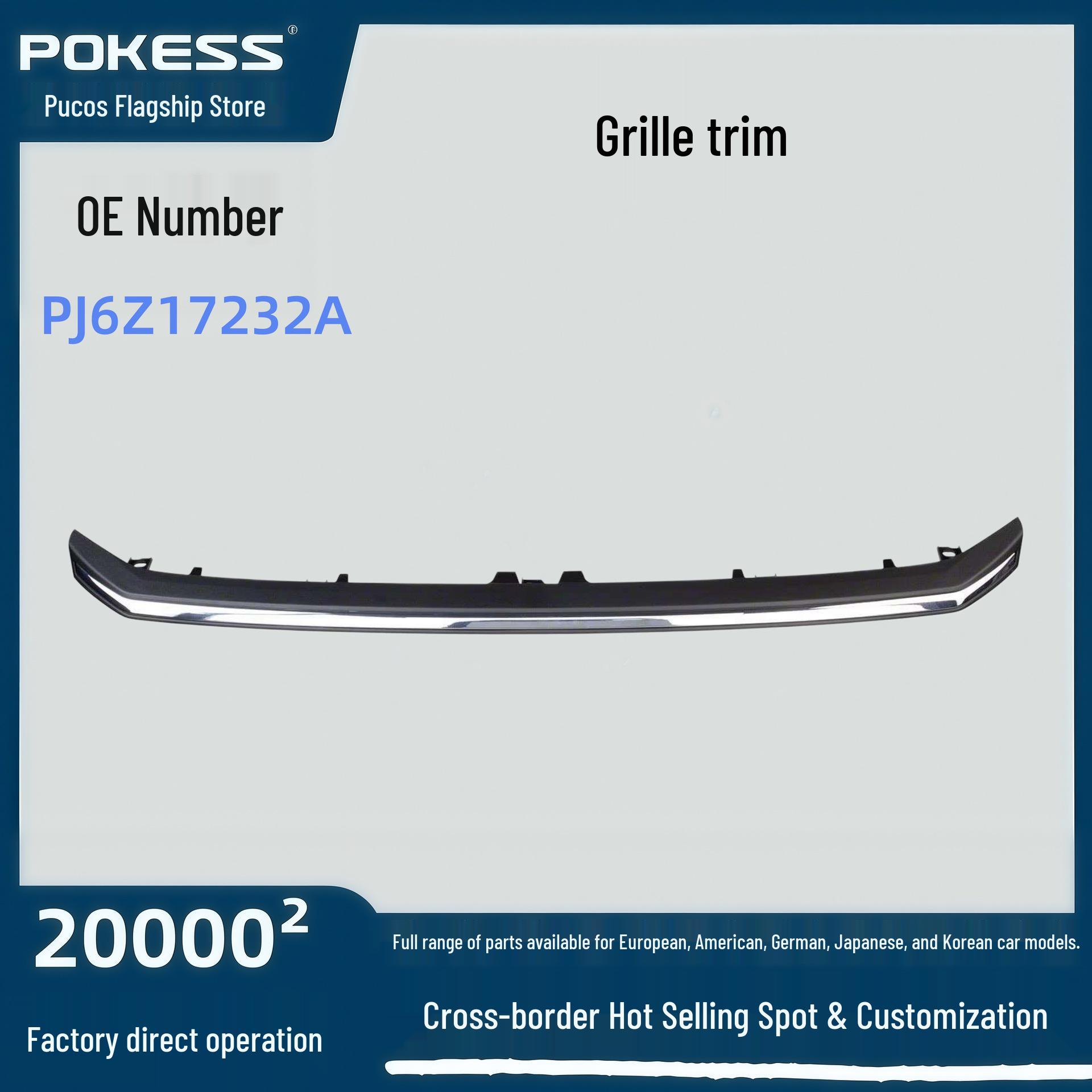 

Escape 2024 Grille Trim Auto Parts (US Spec) pj6z17232a Pokess/Pukesi