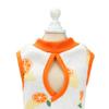 Pet Recovery Suit Soft Thin Breathable Prevent Licking Cotton Print Cat Post Surgery Shirt for Indoor Outdoor orange M