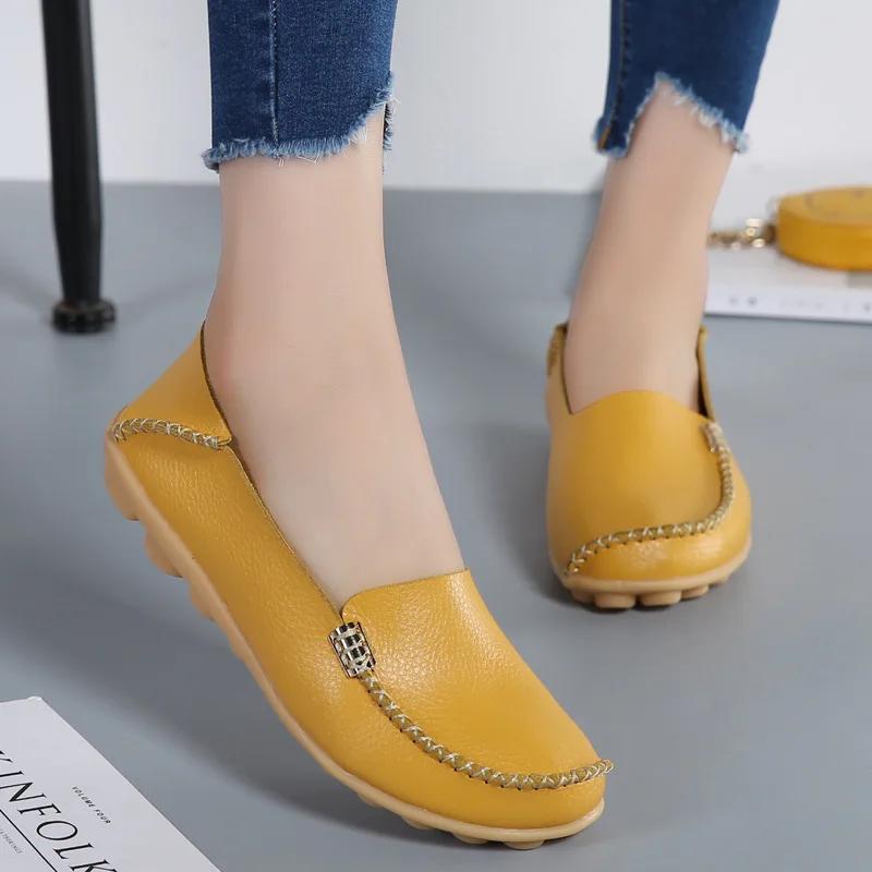 Women Shoes 2026 Spring Autumn Women Casual Flat Shoes Slips Round Toe Denim Flat Loafer Plus Size Jeans Shoes Zapatos Mujer