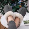 Fashion Litfun Fuzzy Women Slippers Winter Comfort House Fur Slippers Cozy Bedroom Fuzzy Slides Outdoor Fashion Platform Plush Slippers