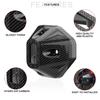 For Honda Click 125 150 Motorcycle Muffler Tip Cover Glossy Carbon Fiber Black Exhaust Pipe Tip Cover Garnish Accessories
